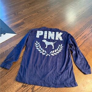Victoria's Secret PINK Dark Blue Tee